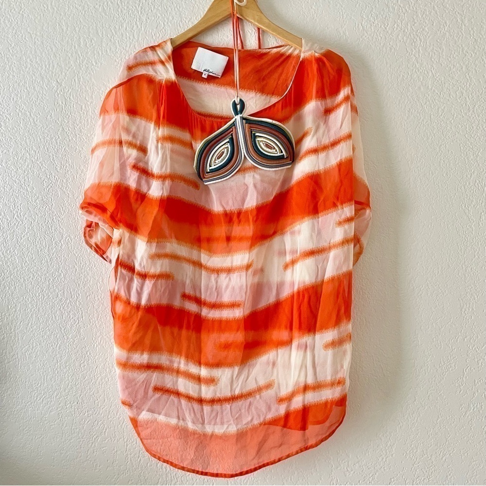 Phillip Lim Silk Blouse embellished tie dye